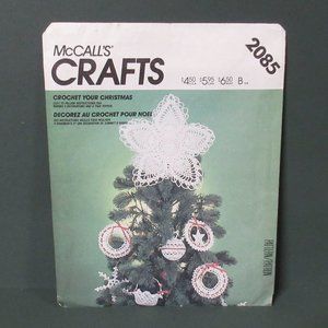 McCall's 2085 Crochet Your Christmas Pattern Orns